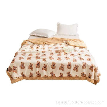 Best selling wholesale high quality beauty sofa winter sherpa blanket